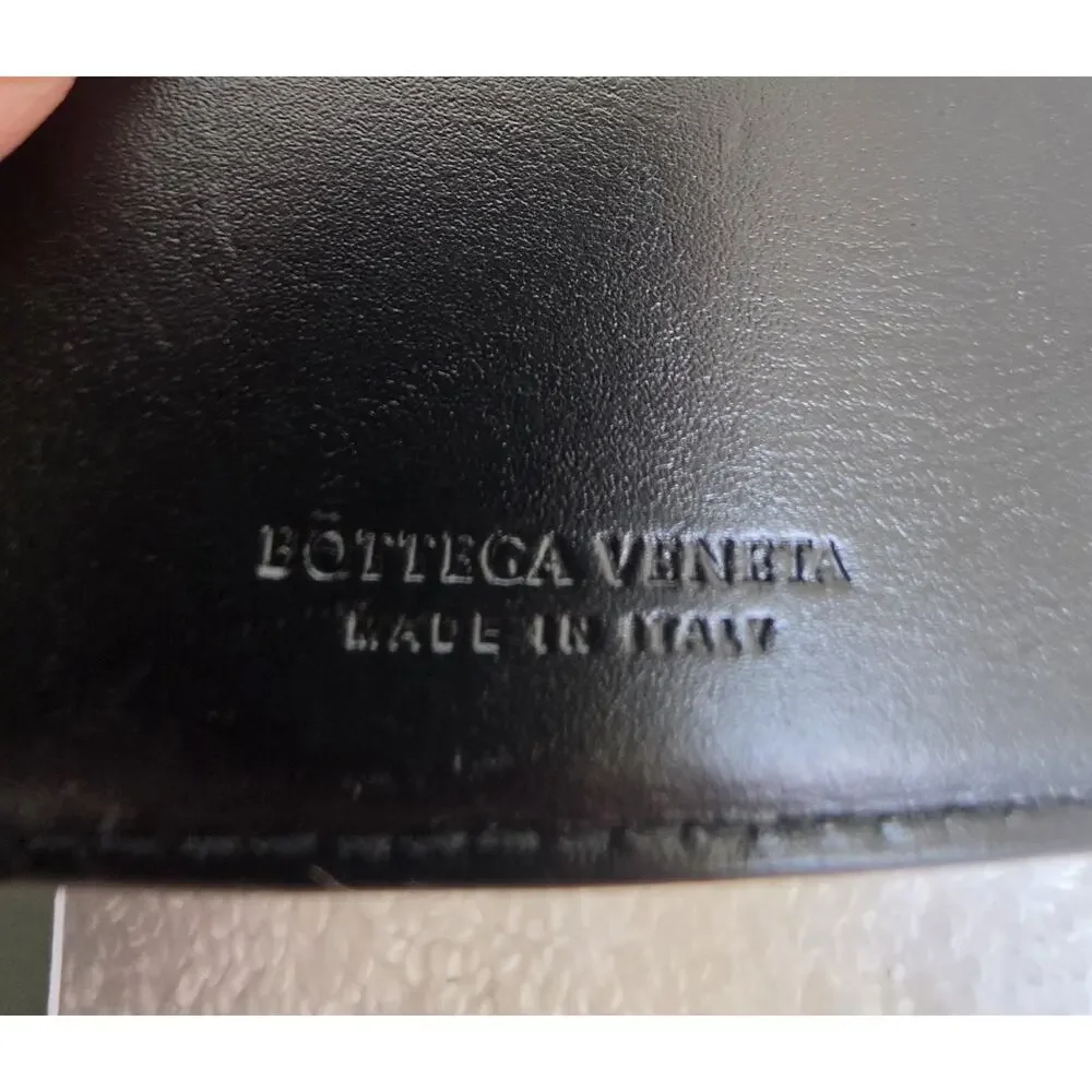 Bottega Veneta Men's Black Woven Bifold Folding Wallet Made Italy w/COA